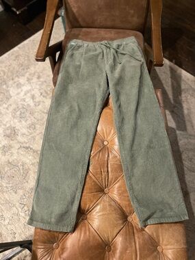 Empyre Olive Green Corduroy Drawstring Pants